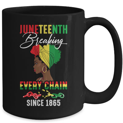 Juneteenth Breaking Every Chain Since 1865 For Women Men Mug | siriusteestore