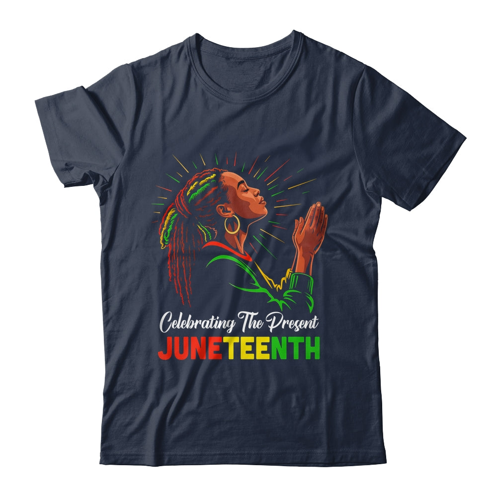 Juneteenth Celebrating The Present Black African Women Shirt & Tank Top | siriusteestore