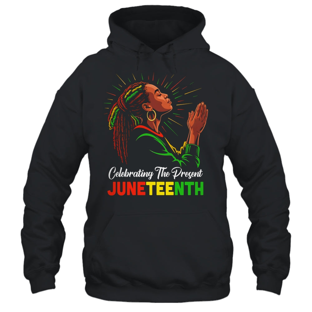 Juneteenth Celebrating The Present Black African Women Shirt & Tank Top | siriusteestore