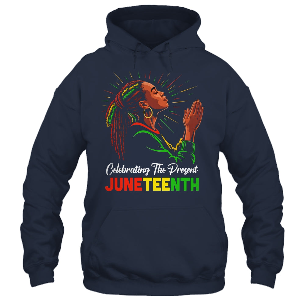 Juneteenth Celebrating The Present Black African Women Shirt & Tank Top | siriusteestore