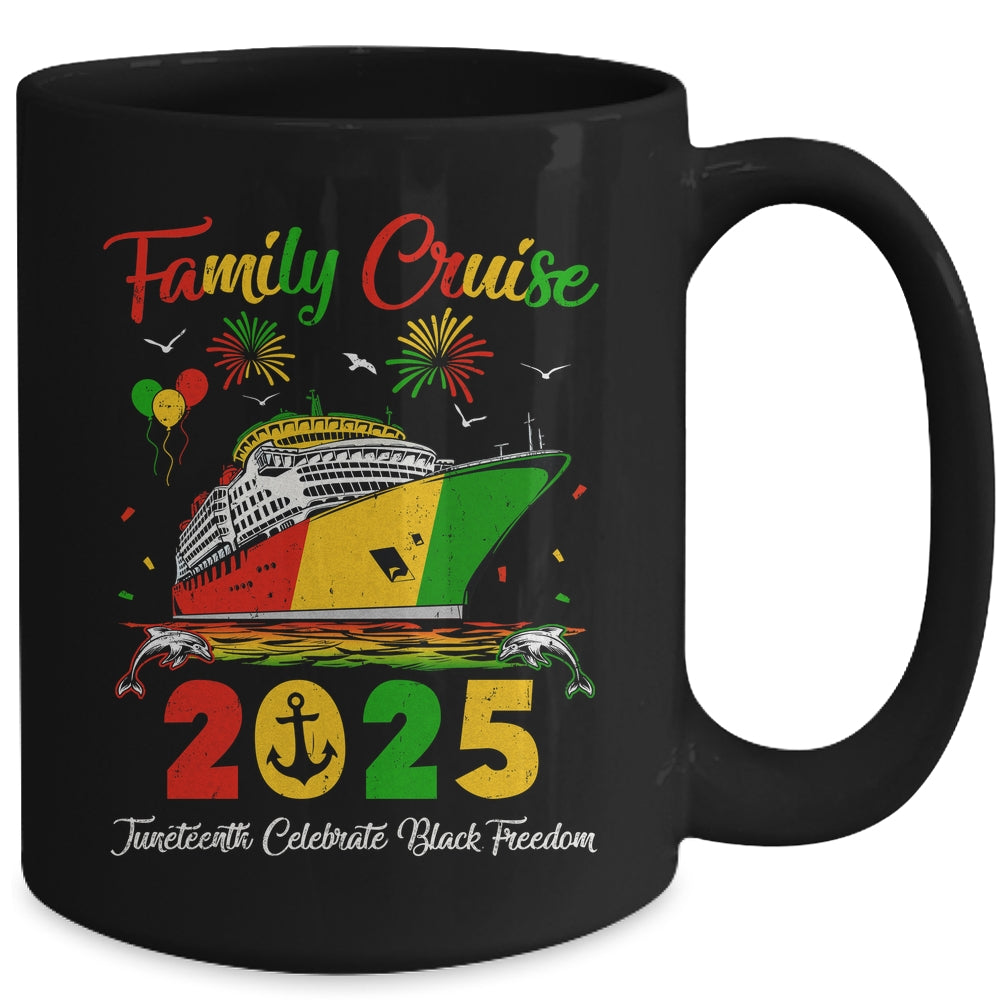 Juneteenth Family Cruise Vacation Trip 2025 Family Matching Mug | siriusteestore