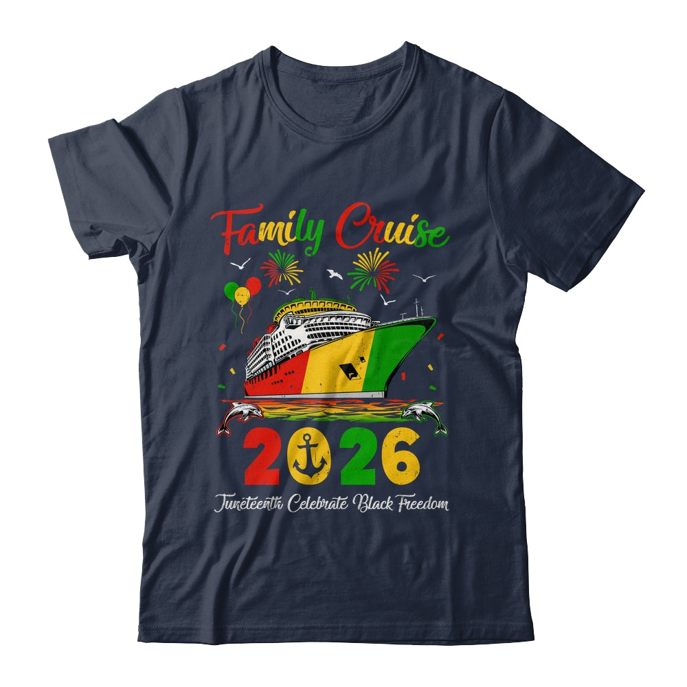 Juneteenth Family Cruise Vacation Trip 2026 Family Matching Shirt &amp; Hoodie | siriusteestore