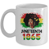 Juneteenth Freedom 1865 Black History African American Women Mug | siriusteestore