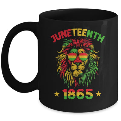 Juneteenth Lion 1865 Black History African American Men Boys Mug | siriusteestore