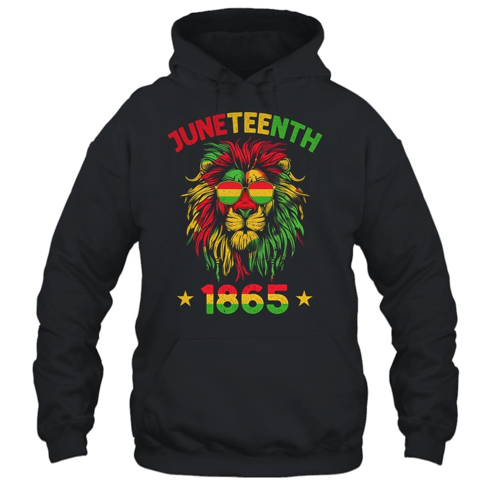 Juneteenth Lion 1865 Black History African American Men Boys Shirt & Hoodie | siriusteestore