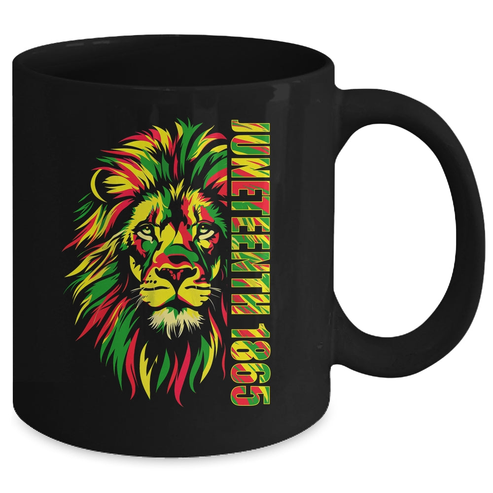 Juneteenth Men Women African American Black Lion 1865 King Mug | siriusteestore