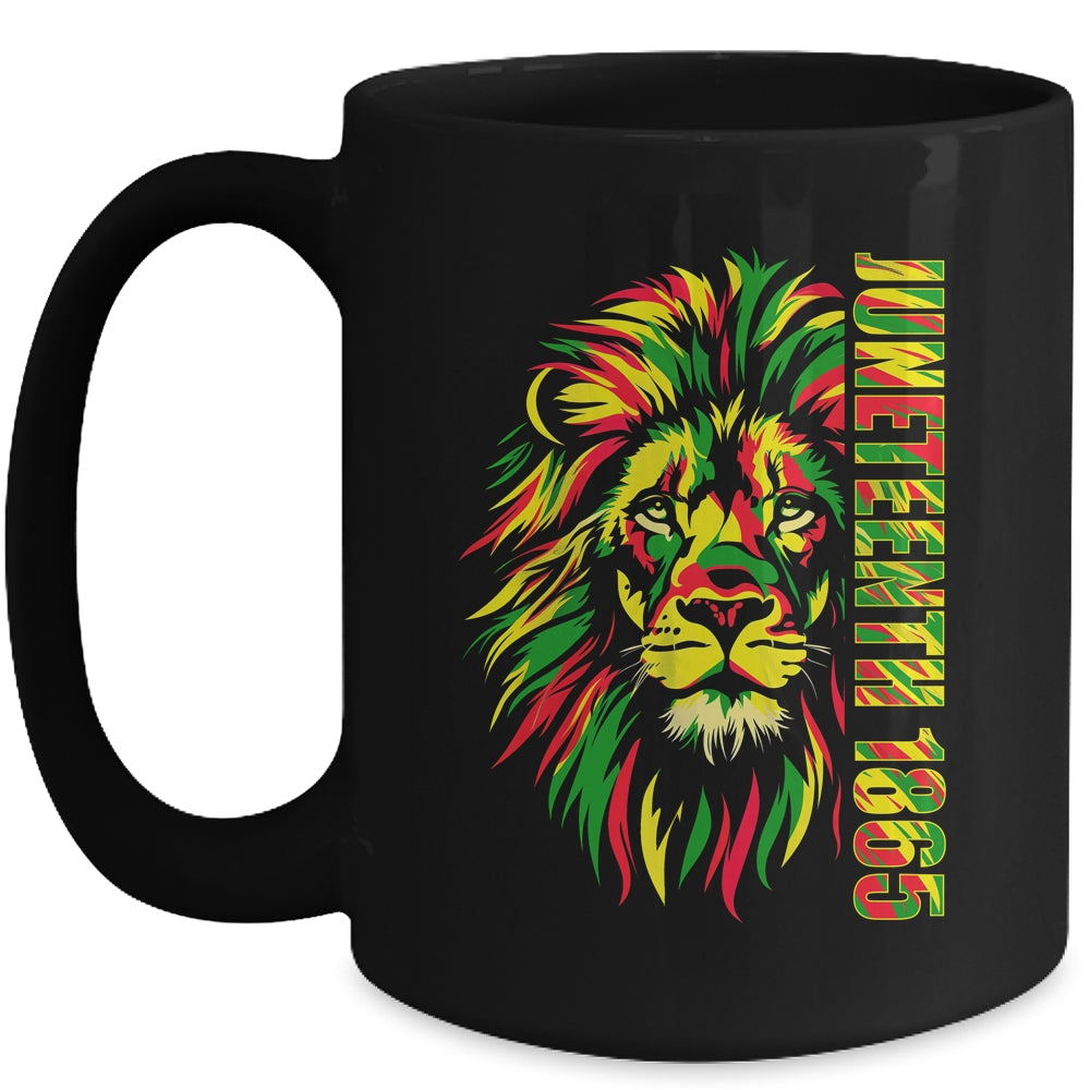 Juneteenth Men Women African American Black Lion 1865 King Mug | siriusteestore