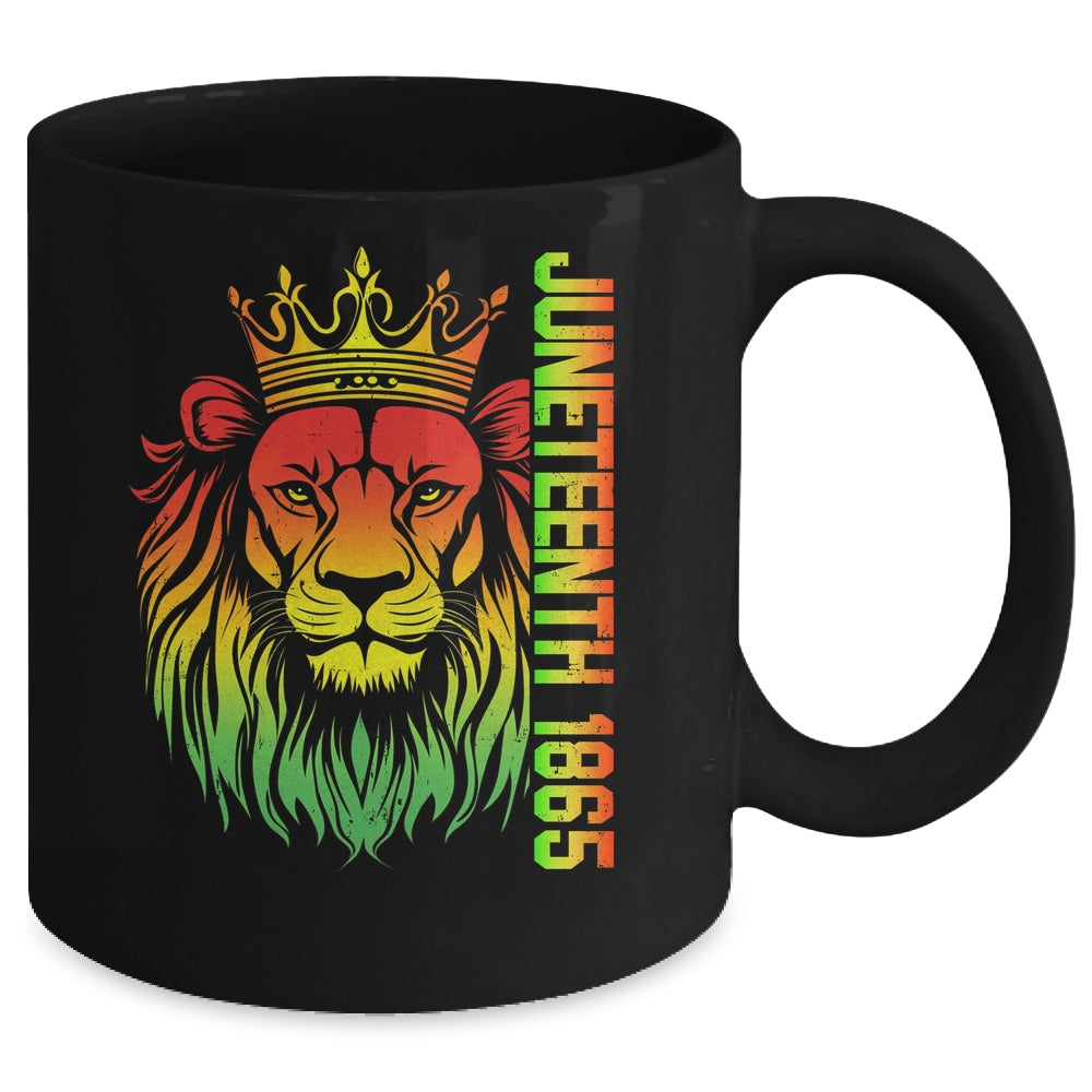 Juneteenth Men Women Celebrate African American Lion 1865 Mug | siriusteestore