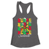 Juneteenth Nurse Groovy African Scrubs Top Bow Black Women Shirt & Tank Top | siriusteestore