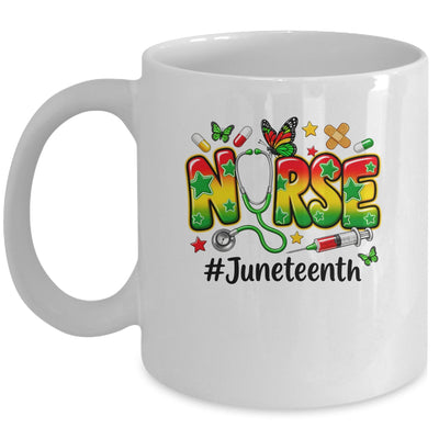 Juneteenth Nurse Life Black Nurse Women Black History Month Mug | siriusteestore