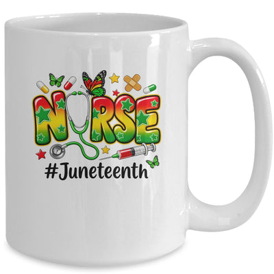 Juneteenth Nurse Life Black Nurse Women Black History Month Mug | siriusteestore