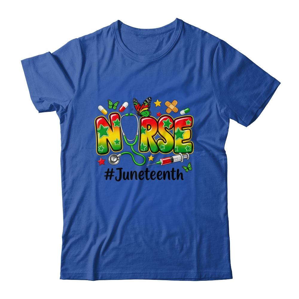 Juneteenth Nurse Life Black Nurse Women Black History Month Shirt & Tank Top | siriusteestore