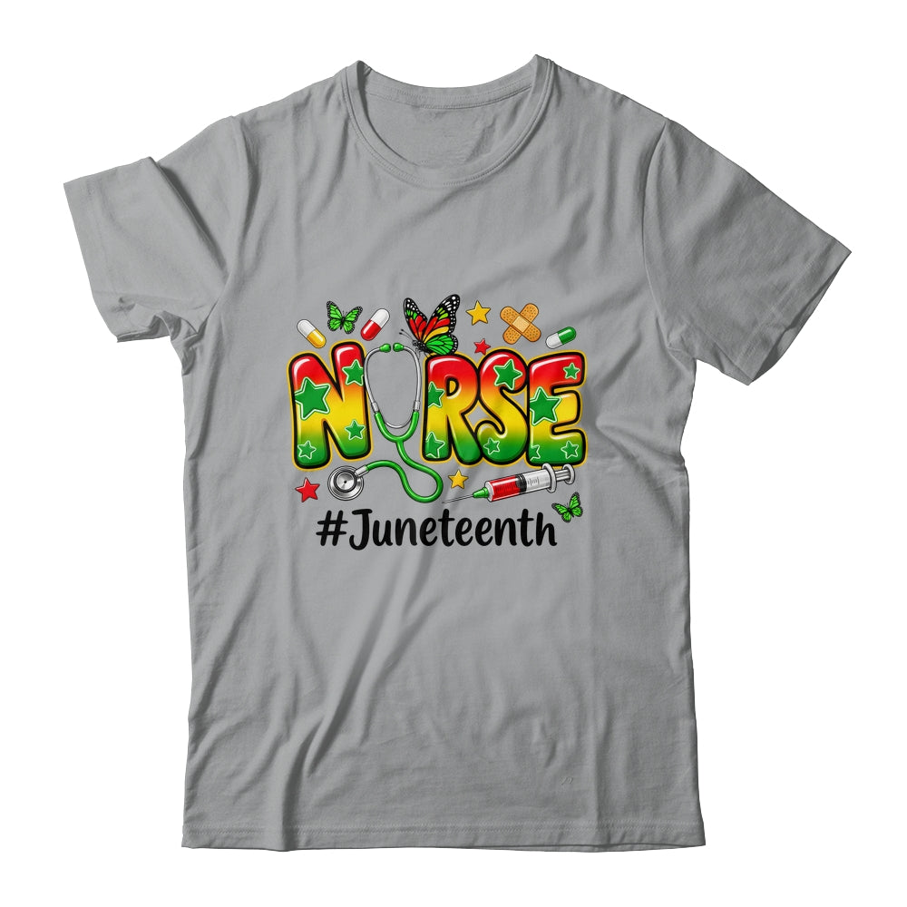 Juneteenth Nurse Life Black Nurse Women Black History Month Shirt & Tank Top | siriusteestore