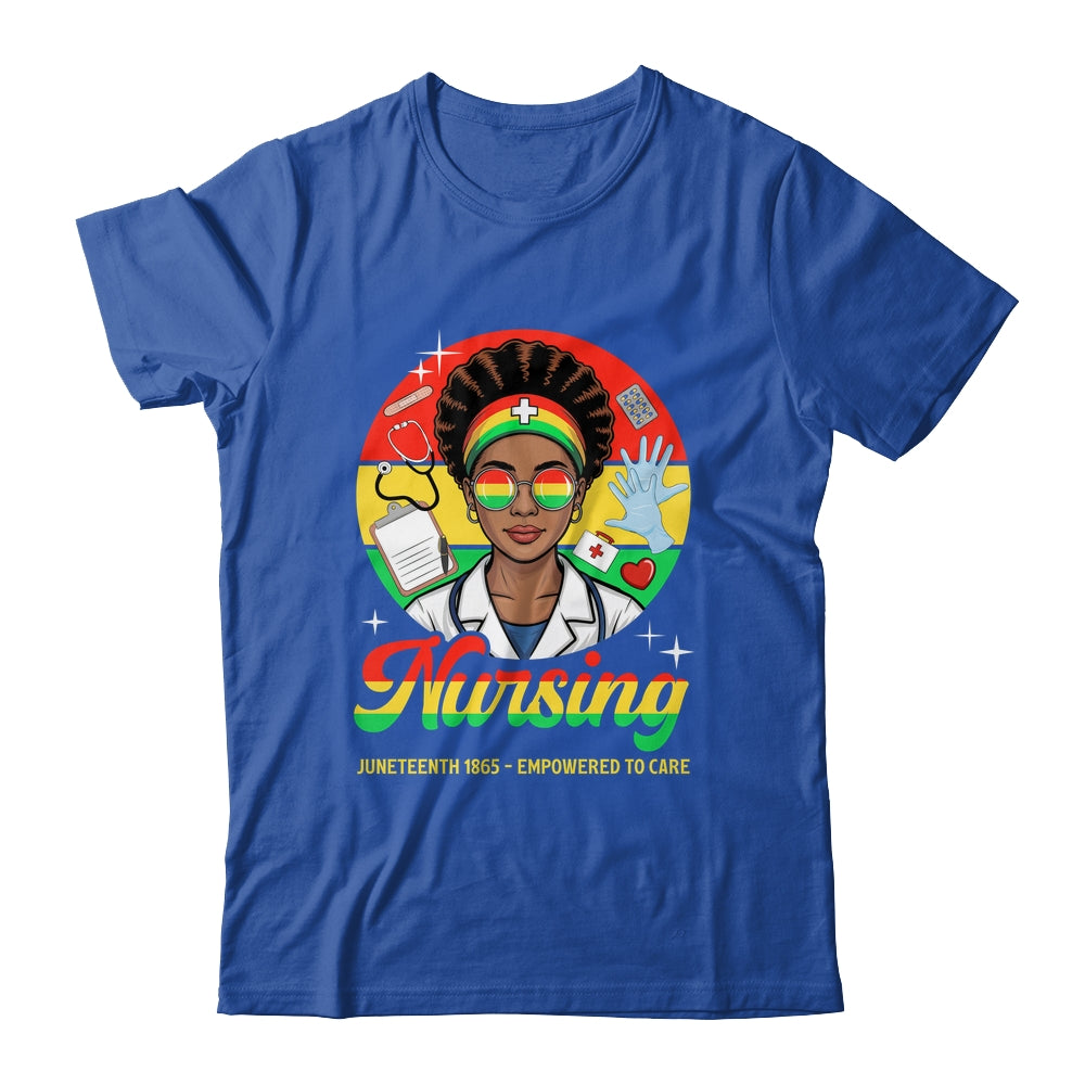 Juneteenth Nurse Pride Afro American Healthcare Worker Shirt & Tank Top | siriusteestore