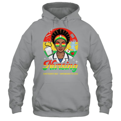 Juneteenth Nurse Pride Afro American Healthcare Worker Shirt & Tank Top | siriusteestore