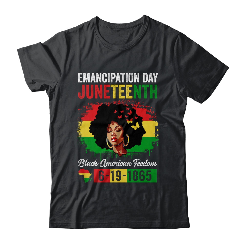 Juneteenth Women Black African Black American Feedom 1865 Shirt & Tank Top | siriusteestore