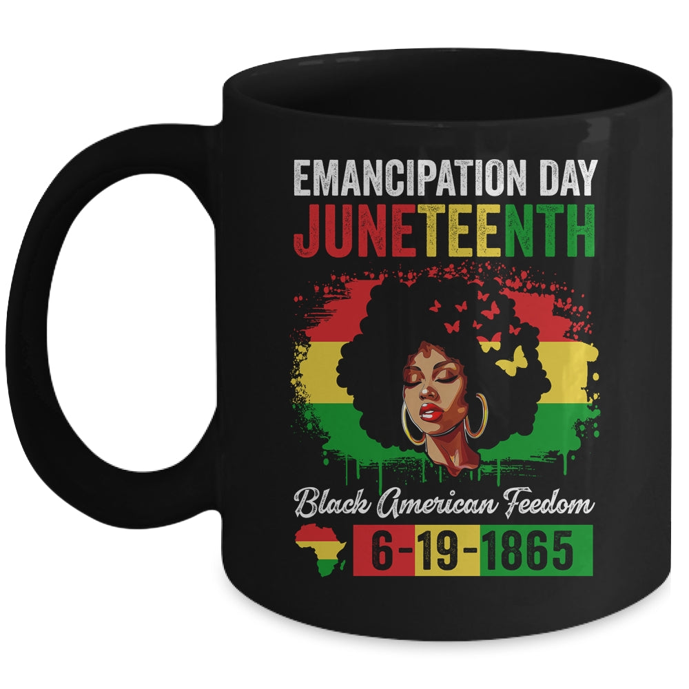 Juneteenth Women Black African Black American Feedom 1865 Mug | siriusteestore