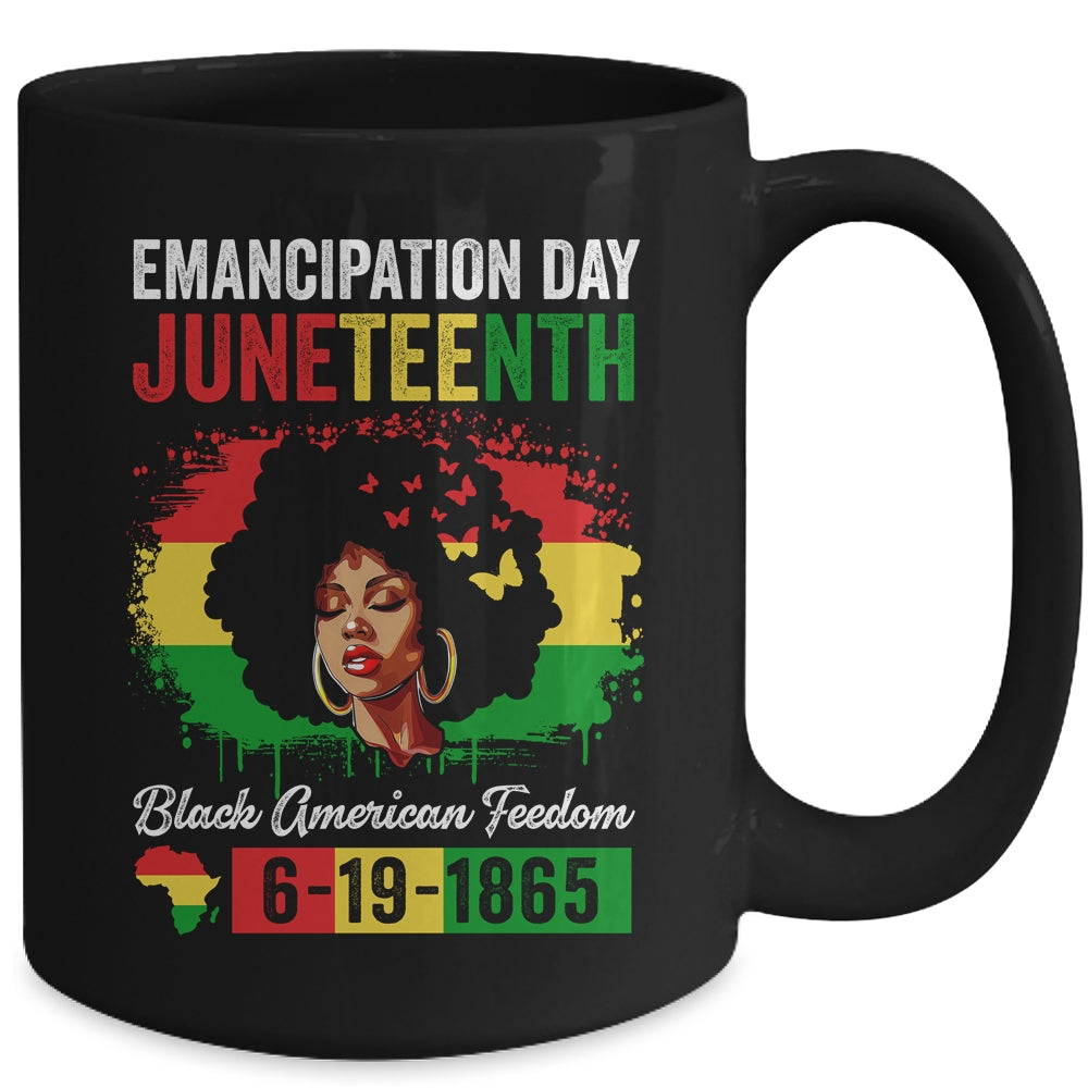 Juneteenth Women Black African Black American Feedom 1865 Mug | siriusteestore