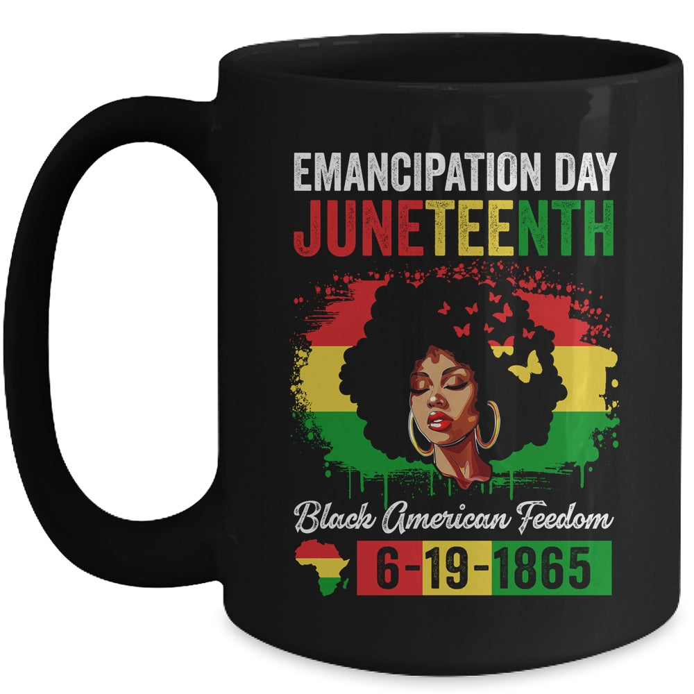 Juneteenth Women Black African Black American Feedom 1865 Mug | siriusteestore