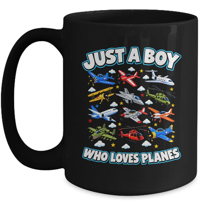 Just A Boy Who Loves Planes Airplane Lovers Funny Mug | siriusteestore