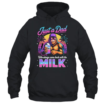 Just A Dad Who Always Came Back With The Milk Sasquatch Papa Shirt & Hoodie | siriusteestore