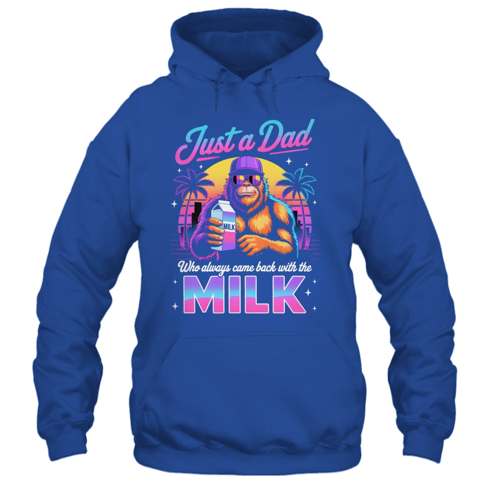 Just A Dad Who Always Came Back With The Milk Sasquatch Papa Shirt & Hoodie | siriusteestore