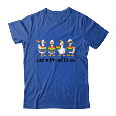 Just A Proud Goose LGBT LGBTQ Pride Rainbow Funny Goose Shirt & Tank Top | siriusteestore