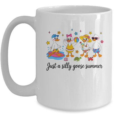 Just A Silly Goose Summer Girls Beach Vibes Cute Funny Goose Mug | siriusteestore