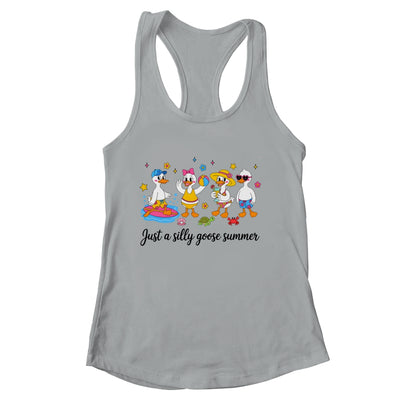 Just A Silly Goose Summer Girls Beach Vibes Cute Funny Goose Shirt & Tank Top | siriusteestore