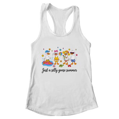 Just A Silly Goose Summer Girls Beach Vibes Cute Funny Goose Shirt & Tank Top | siriusteestore