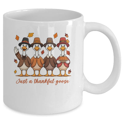 Just A Thankful Goose Thanksgiving Friendsgiving Family Mug | siriusteestore