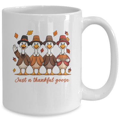 Just A Thankful Goose Thanksgiving Friendsgiving Family Mug | siriusteestore