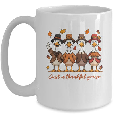 Just A Thankful Goose Thanksgiving Friendsgiving Family Mug | siriusteestore
