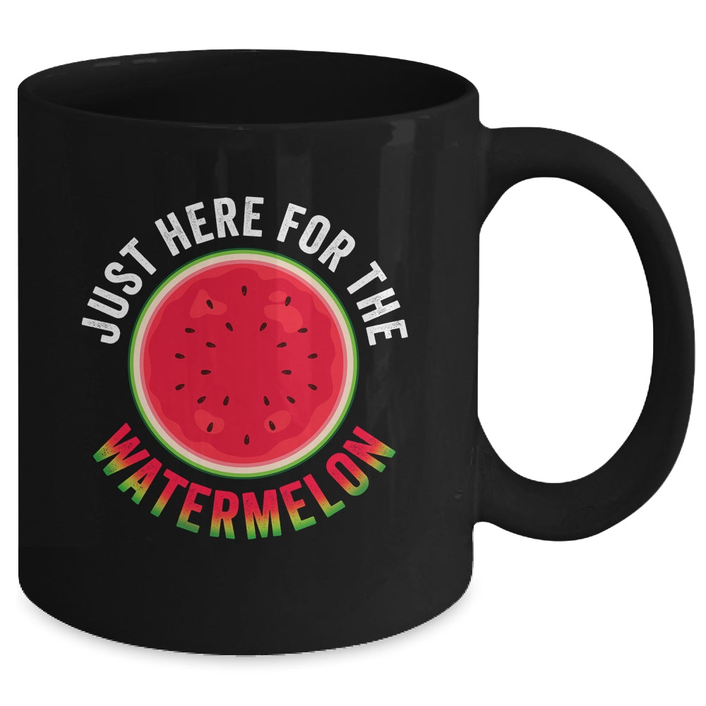 Just Here For The Watermelon Funny Summer Watermelon Mug | siriusteestore