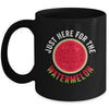 Just Here For The Watermelon Funny Summer Watermelon Mug | siriusteestore