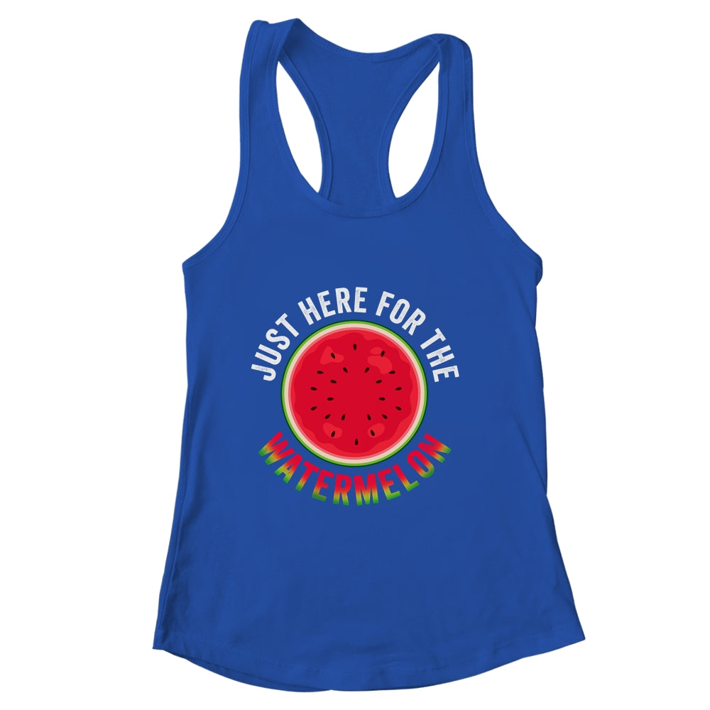 Just Here For The Watermelon Funny Summer Watermelon Shirt & Tank Top | siriusteestore