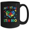 Just Let Me Stim Bro Funny Autism Awareness Autism Boys Kids Mug | siriusteestore