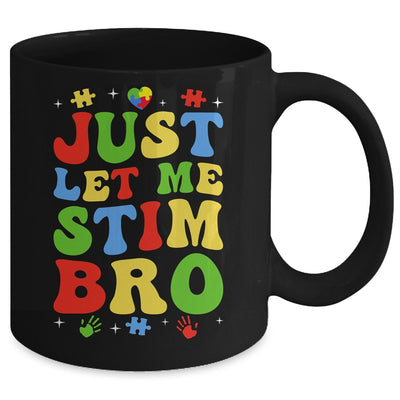 Just Let Me Stim Bro Kids Boys Funny Autism Awareness Month Mug | siriusteestore