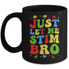 Just Let Me Stim Bro Kids Boys Funny Autism Awareness Month Mug | siriusteestore