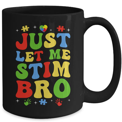 Just Let Me Stim Bro Kids Boys Funny Autism Awareness Month Mug | siriusteestore