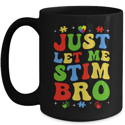 Just Let Me Stim Bro Kids Boys Funny Autism Awareness Month Mug | siriusteestore