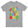 Just Let Me Stim Bro Kids Boys Funny Autism Awareness Month Youth Shirt | siriusteestore