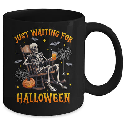 Just Waiting For Halloween Skeleton Costume Party Matching Mug | siriusteestore