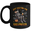 Just Waiting For Halloween Skeleton Costume Party Matching Mug | siriusteestore