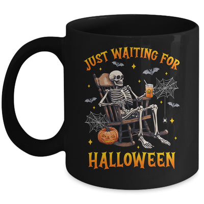 Just Waiting For Halloween Skeleton Costume Party Matching Mug | siriusteestore