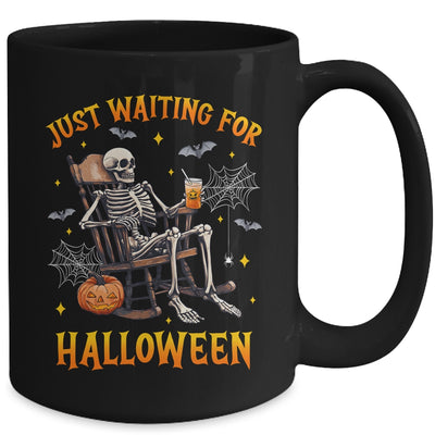 Just Waiting For Halloween Skeleton Costume Party Matching Mug | siriusteestore
