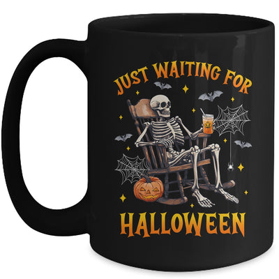 Just Waiting For Halloween Skeleton Costume Party Matching Mug | siriusteestore