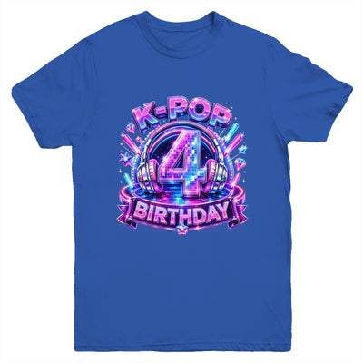 K-Pop 4Th Birthday Girl Kpop 4 Year Old Korean Music Lovers Youth Shirt | siriusteestore