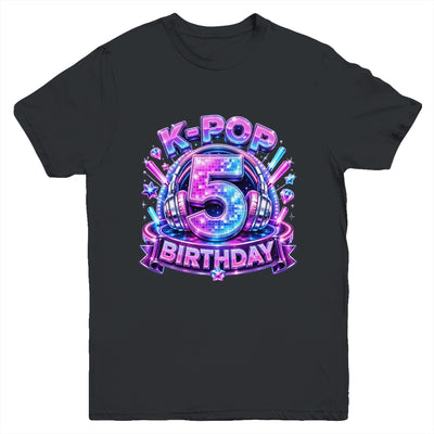 K-Pop 5Th Birthday Girl Kpop 5 Year Old Korean Music Lovers Youth Shirt | siriusteestore