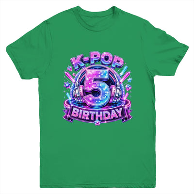K-Pop 5Th Birthday Girl Kpop 5 Year Old Korean Music Lovers Youth Shirt | siriusteestore